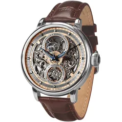 Poljot International 7500.1940711 Herrenuhr Automatik Hermitage Braun/Silberfarben