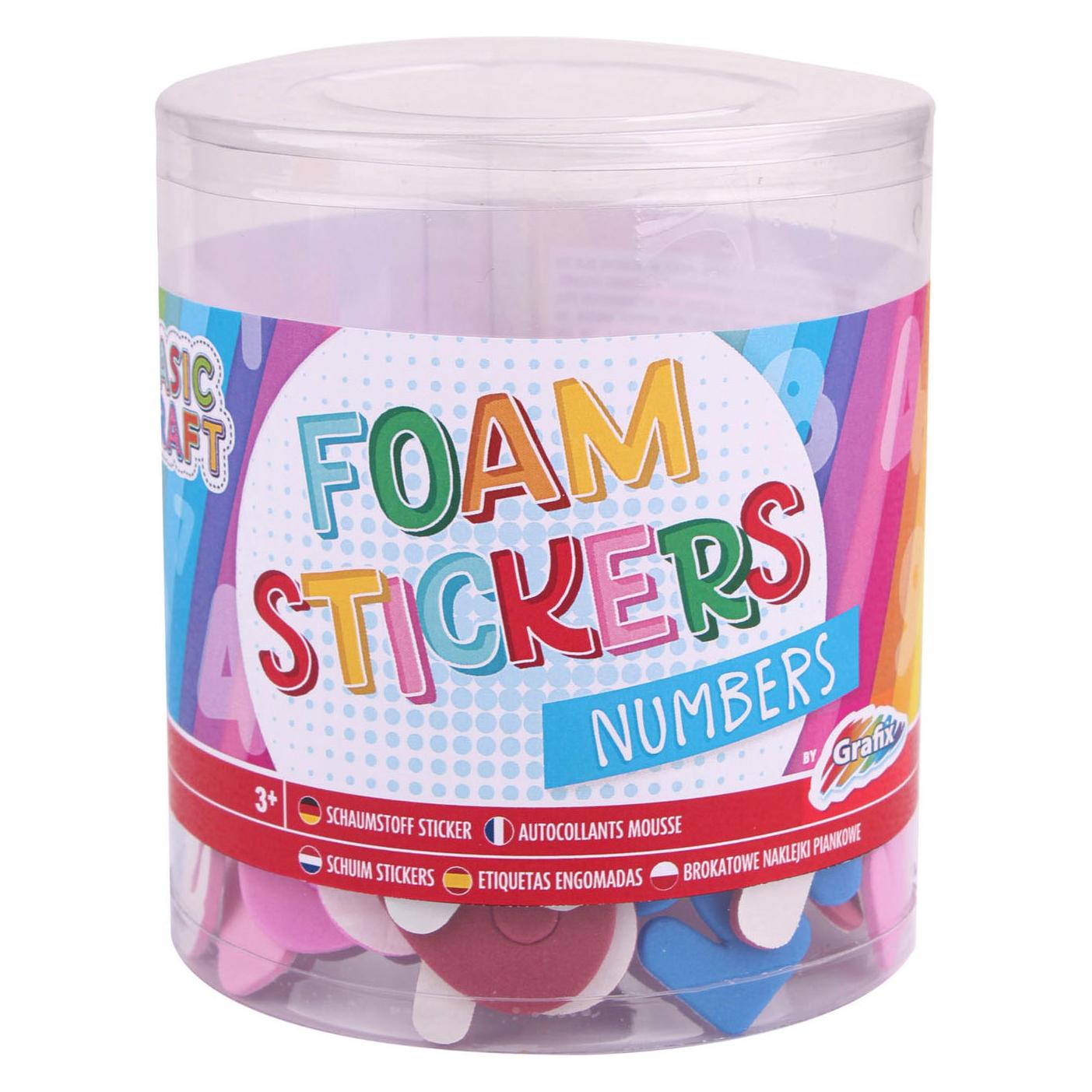 Grafix Schaumaufkleber, 100 Stück - Nummern (100 Sticker) (21536496)
