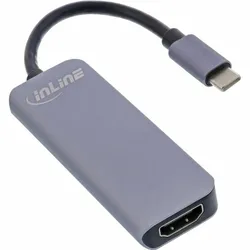 INLINE Multifunktions-Hub + Card Reader, 2x USB-A 3.0, HDMI, SD-Card, PD 87W, USB-C 3.0 [Stecker]