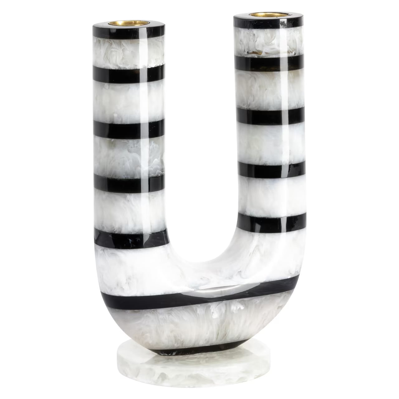 Richmond Interiors Kandelaar River Resin Grijs 20 cm