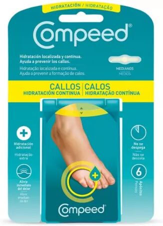 Compeed Apósitos Hidratación Callos Medio 6 Apósitos