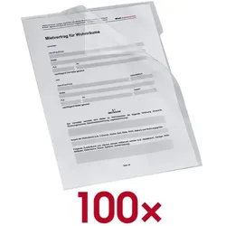 bene Sichthüllen A4 transparent 100 Stück transparent
