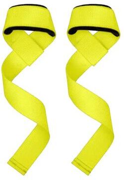 Multisell Products Hub Hard Pull Adjustable Weightlifting Wrist Straps, Anti slip Lifting Straps, Extra Hand Grips For Support yellow