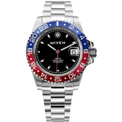 MIYEN MUNICH - ABYSS - BlueRed - steel / 40 MM