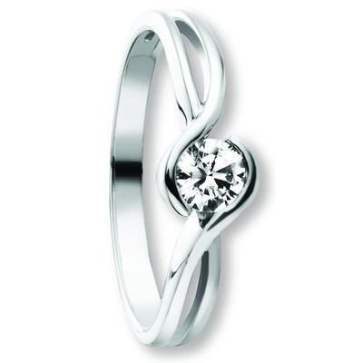 Goldring ONE ELEMENT "Zirkonia Ring aus 333 Weißgold Zirkonia Ring aus 333 Weißgold" Gr. 60, silber, Fingerringe, Damen, 60,mit Zirkonia, Gold Weißgold 333, Gold, Weißgold 333, Goldring, Ausdruck von Individualität – dezent, bedeutungsvoll, nah am...
