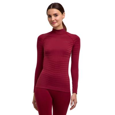 Langarmshirt FALKE "FALKE Langarmshirt", Damen, Gr. XS, merlot (8117), Shirts Langarmshirt