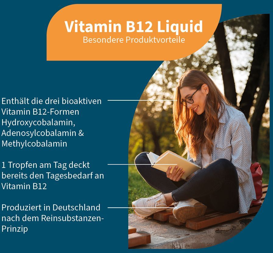 NatuGena Vitamin B12 Liquid Bioaktiv vegan Flüssigkeit 50 ml