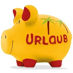 2x KCG, Spardose, Sparschwein Urlaub 17x14cm