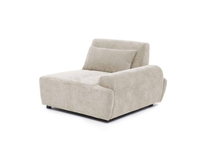 Linker Sessel für modulares sofa aus stoff mit Kissen verstellbare Rückenlehne