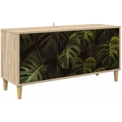 vidaXL, TV Möbel, TV-Schrank ELBURG 102 x 33 x 50 cm Sonoma Holzwerkstoff (102 x 33 x 50 cm)