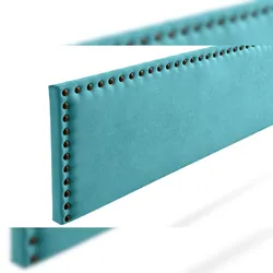 Gepolstertes Kopfteil MODENA Aqualine 145x55x8 cm - Türkis - Moonia