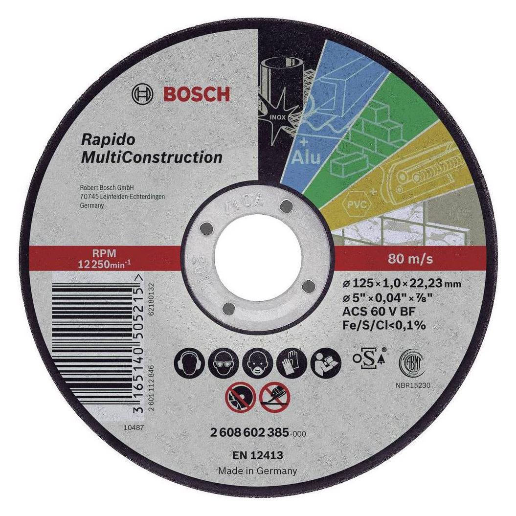Bosch Professional Zubehör PRO Multi Material Trennscheibe, 180 x 1.6 x 22,23 mm (2608602766)