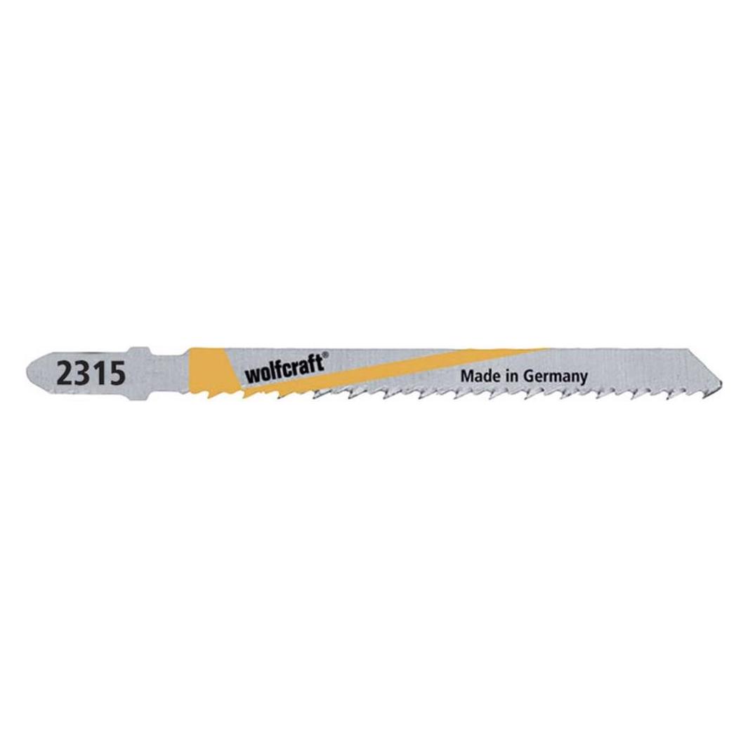 wolfcraft 5 Stichsägeblätter HSS L=100mm T-Schaft (2365000)