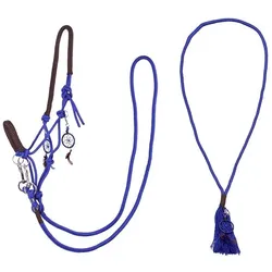 QHP Knotenhalfter kombi Set Liberty kobaltblau, QHP17_Gr.: Shetty