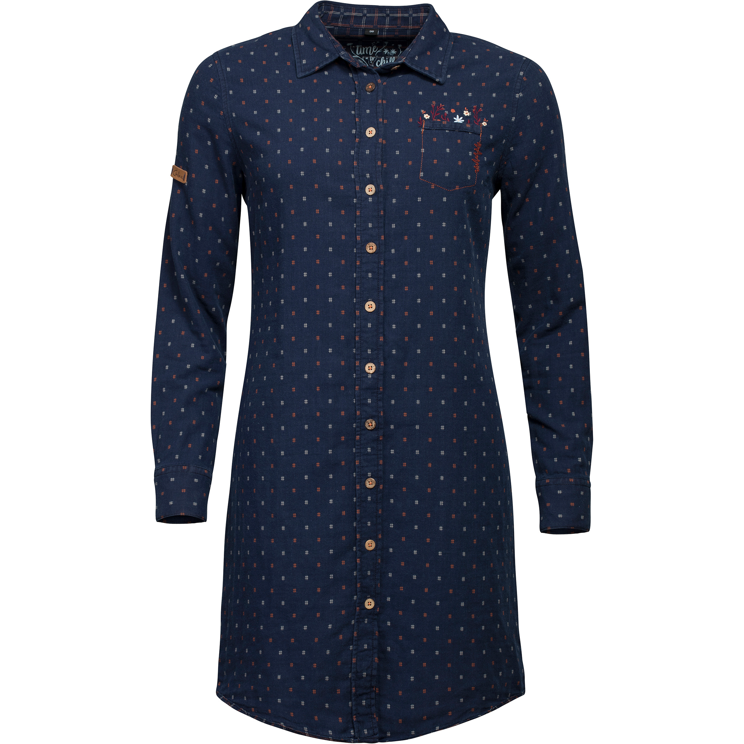 Chillaz Santorin Kleid Damen Kleider blau Größe XS Lifestyle Hautfreundlich