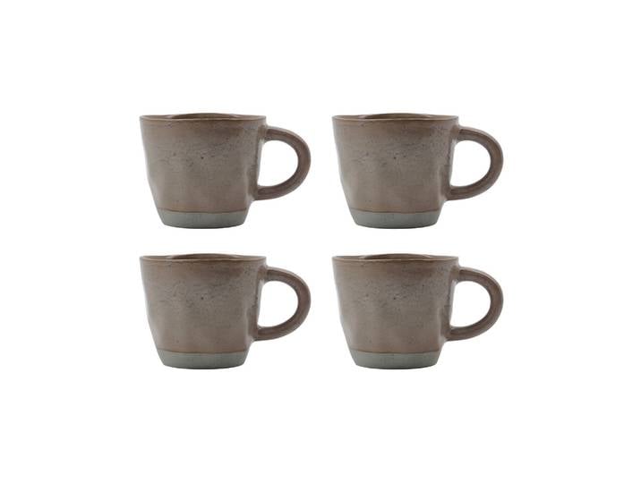 Mug en grès rose (lot de 4) HDVida