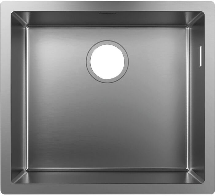 Hansgrohe S719-U500 Unterbauspüle 43427800 Edelstahl, 1 Hauptbecken