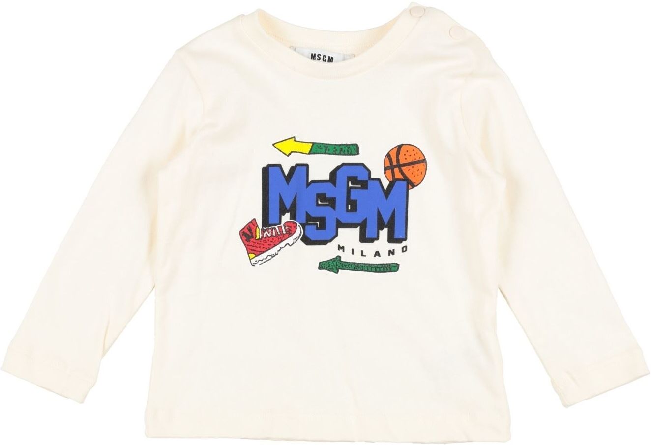 Msgm Camiseta Niño Hueso 9 Niño