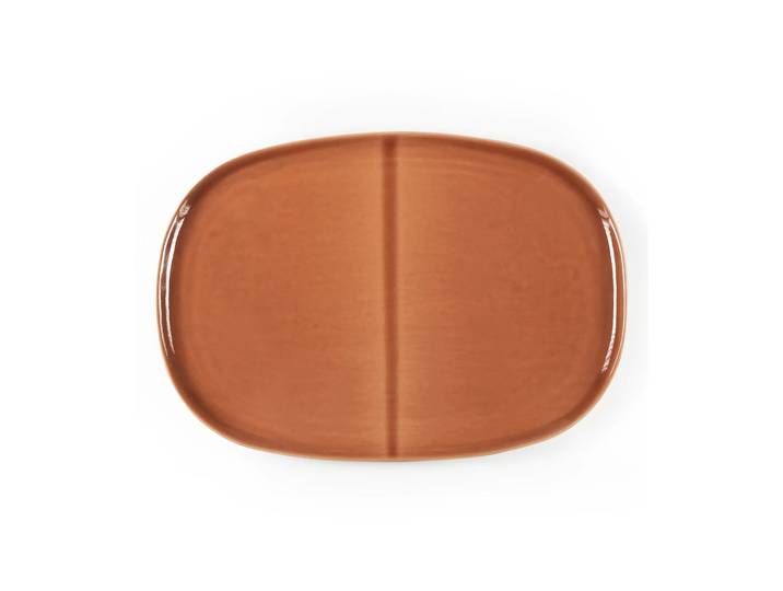 Heirol Assiette ovale Heirol x Nosse Svelte 30 cm Terracotta