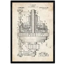 POSTER Getriebe Patent A3 Rahmenlos