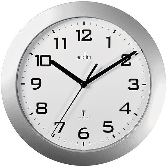 Acctim Peron Wall Clock Silver