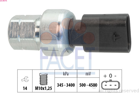 Facet 25.0074 Für Abarth Jeep
