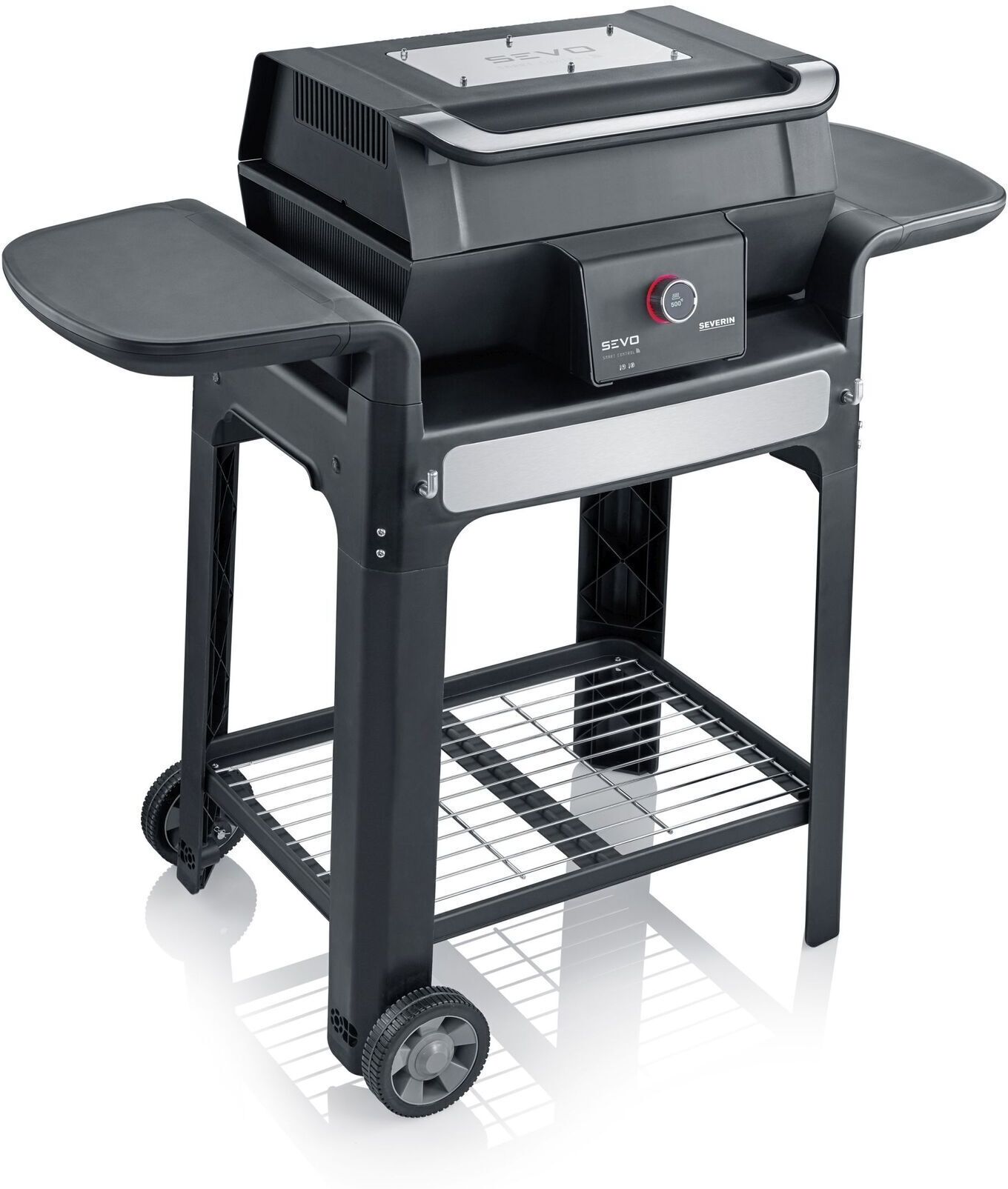 Severin PG 8139 SEVO Smart Control GTS Elektrogrill   schwarz/silber - Refurbished