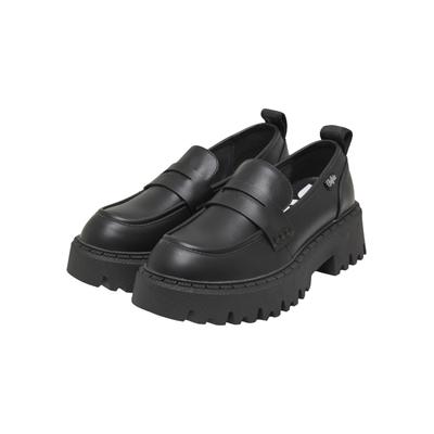 Stiefel BUFFALO "Buffalo ZANE LOAFER - VEGAN NAPPA", Damen, Gr. 38, schwarz, Polyurethan, unifarben, Schuhe Stiefel