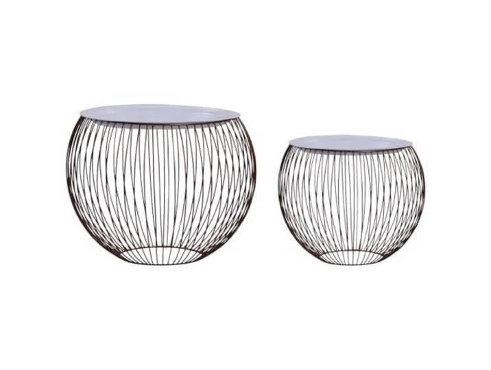 Makastle Couchtisch 2er Set, Kaffeetisch, Wohnzimmertisch, Golden