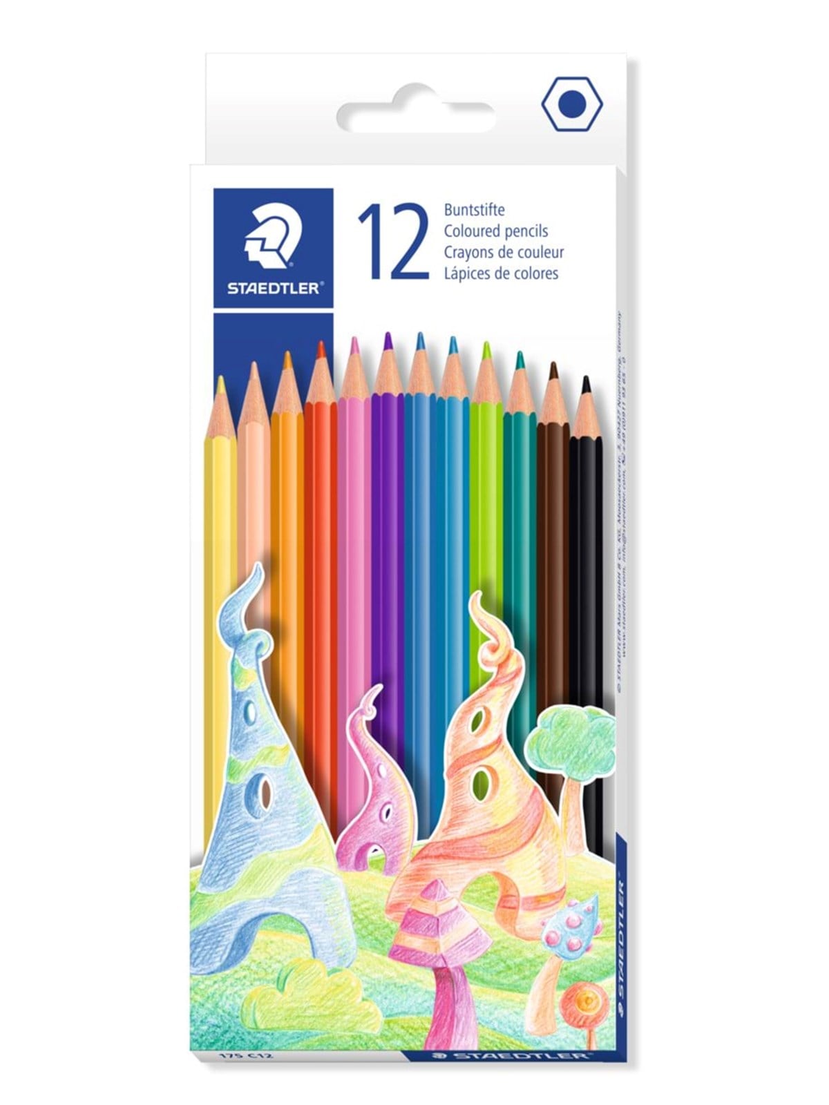 Staedtler Coloured pencil hexagonal 12pc