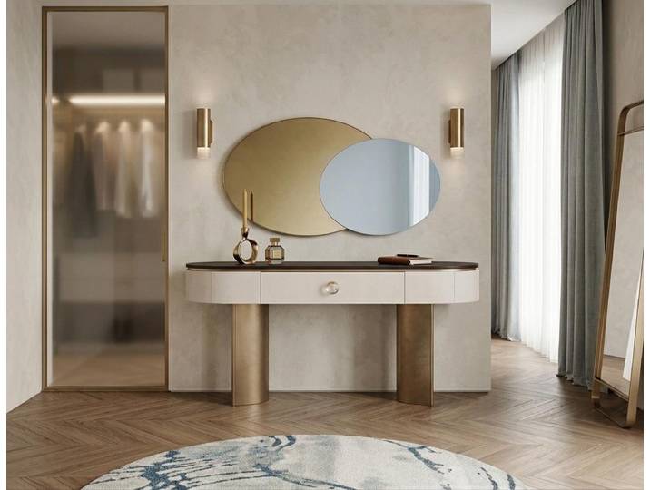JVmoebel Konsole Konsole mit Spiegel Hochwertig Elegant Modern Langlebig Robust Zeitlos, Made in Europa