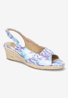 Women's Devlin Espdrill by Easy Street in Blue Purple (Size 9 M)