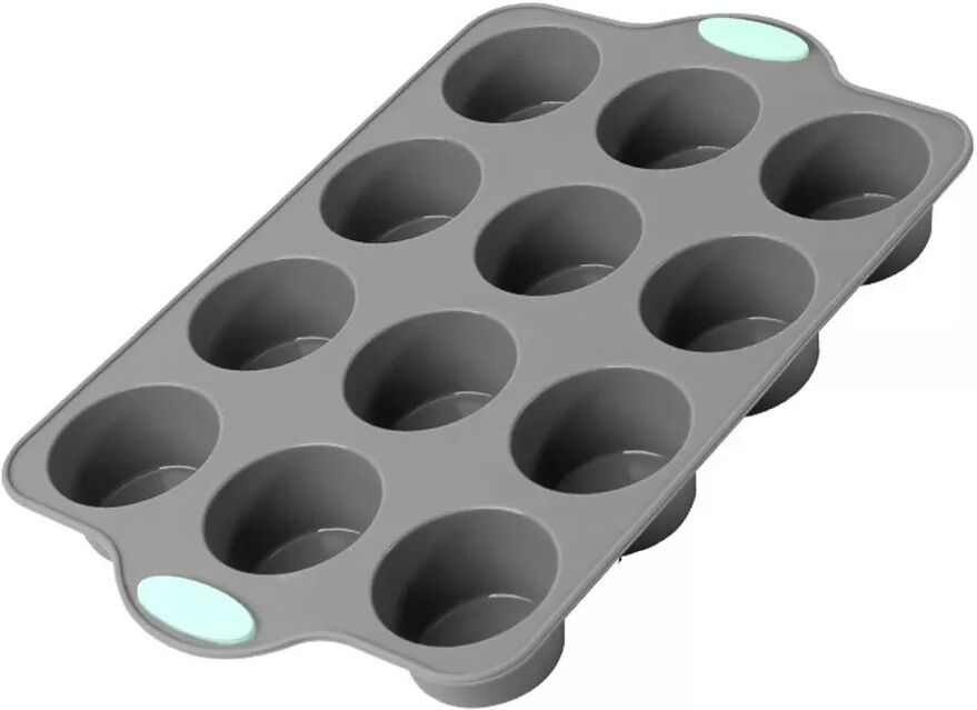 INF Silikon Kuchenform Set - Grau, Antihaftbeschichtung, Wiederverwendbar