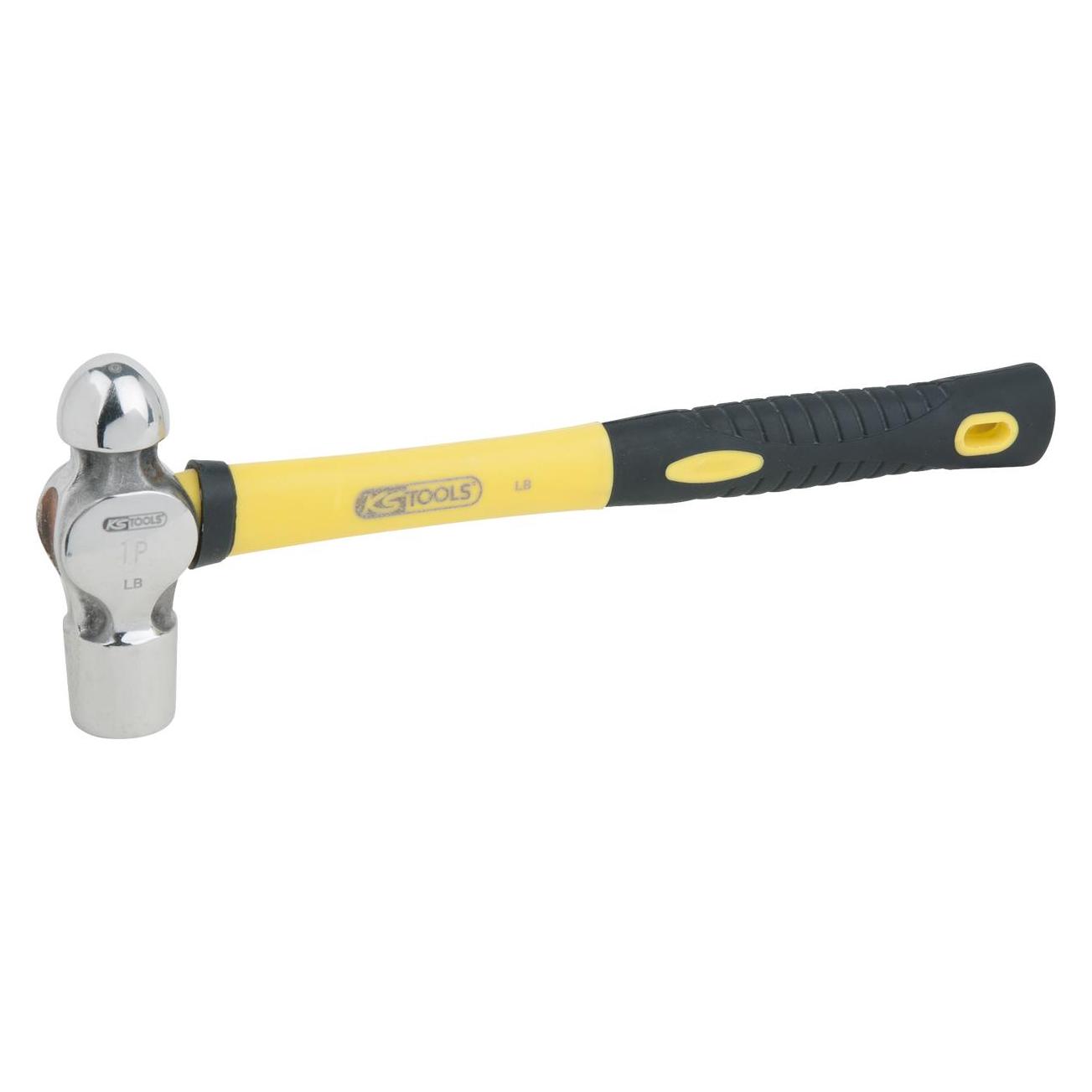 KS Tools EDELSTAHL Schlosserhammer, englische Form mit Kugel, 680 g (680 g) (964.2104)