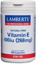 Lamberts VITAMINA E NATURAL 400UI 180 Caps