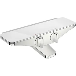 Hansa Hansaemotion Wannen-Thermostat 5864217182 Aufputz, Sicherheitsglas, integrierter Umsteller mit Absperrung, chrom/weiss