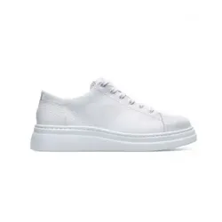 Camper für Damen. K200508-041 Casual Sneaker Runner Up aus Leder in Weiß (38), Schnürsenkel, Lässig