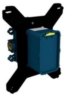 Douchekraan Modulo rund, mechanische Einbau-Mischbatterie, Chrom