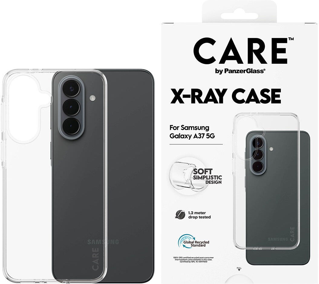 Samsung Galaxy A37 CARE by PanzerGlass Slim X-Ray Bagside Cover - Gennemsigtig