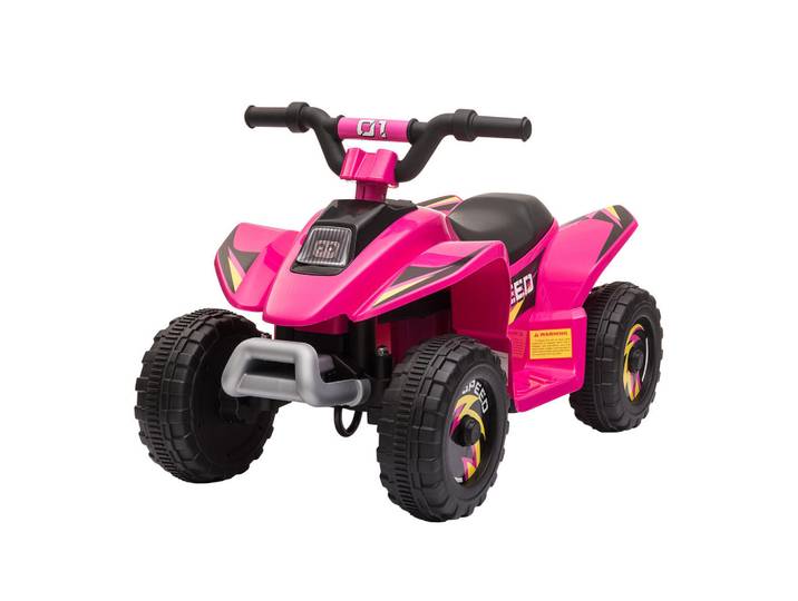 Homcom Kinder-Elektro-Quad Kunststoff Metall Rosa, 40x45.5x72 cm, unisex, Freizeit & Co, Gartenspielzeug, Kinder-Elektrofahrzeuge