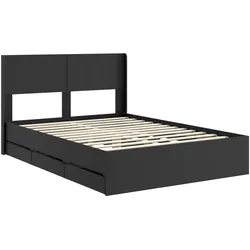 vidaXL, Bett, Bettrahmen (140 x 190 cm)