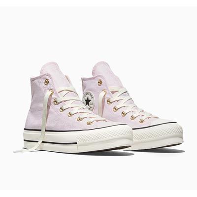 Sneaker CONVERSE "CHUCK TAYLOR ALL STAR LIFT PLATFOR", Damen, Gr. 37, new found bloom, egret, schwarz, Textil, Schuhe Sneaker