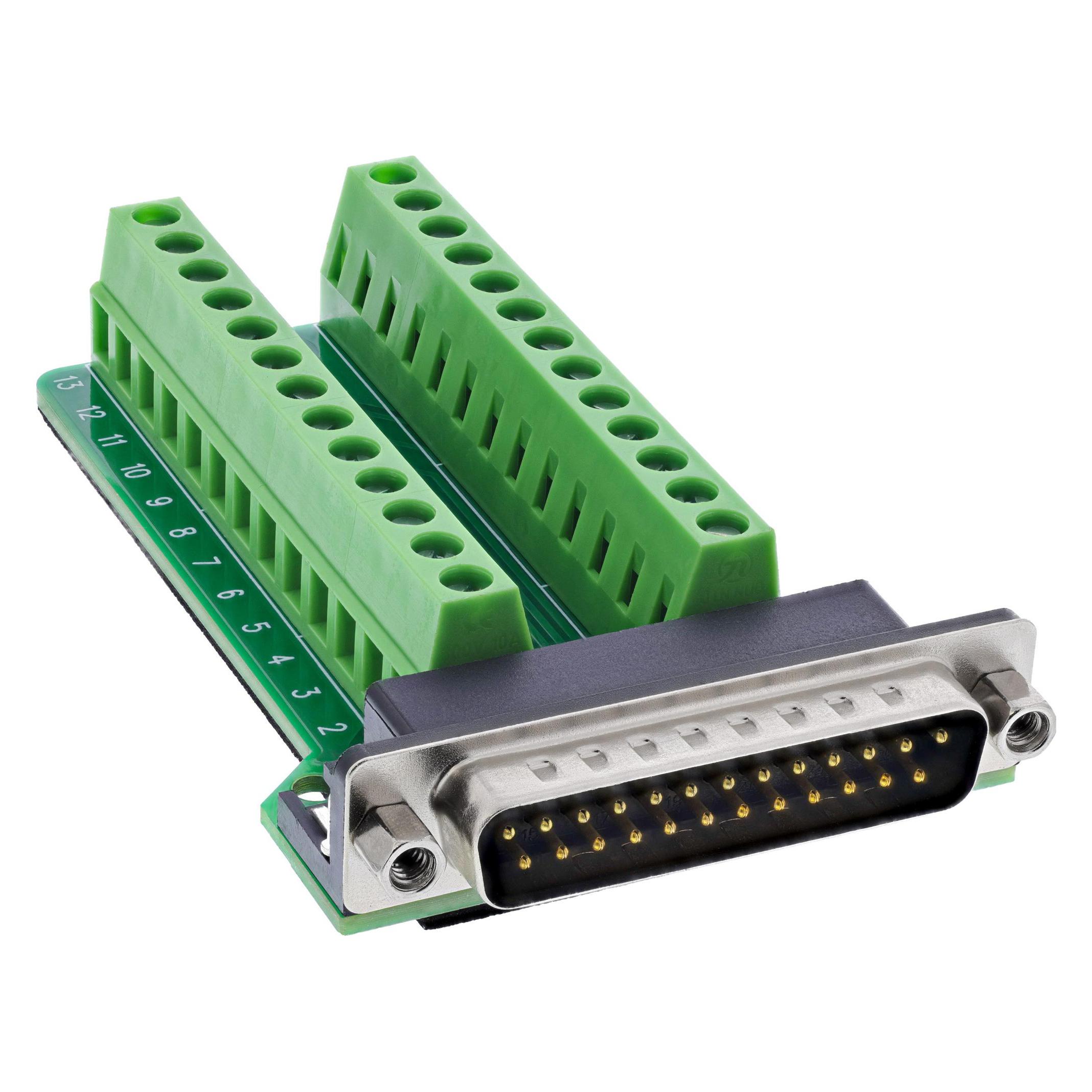 InLine D-Sub 25 Terminalblock (0.09 m) (92502F)