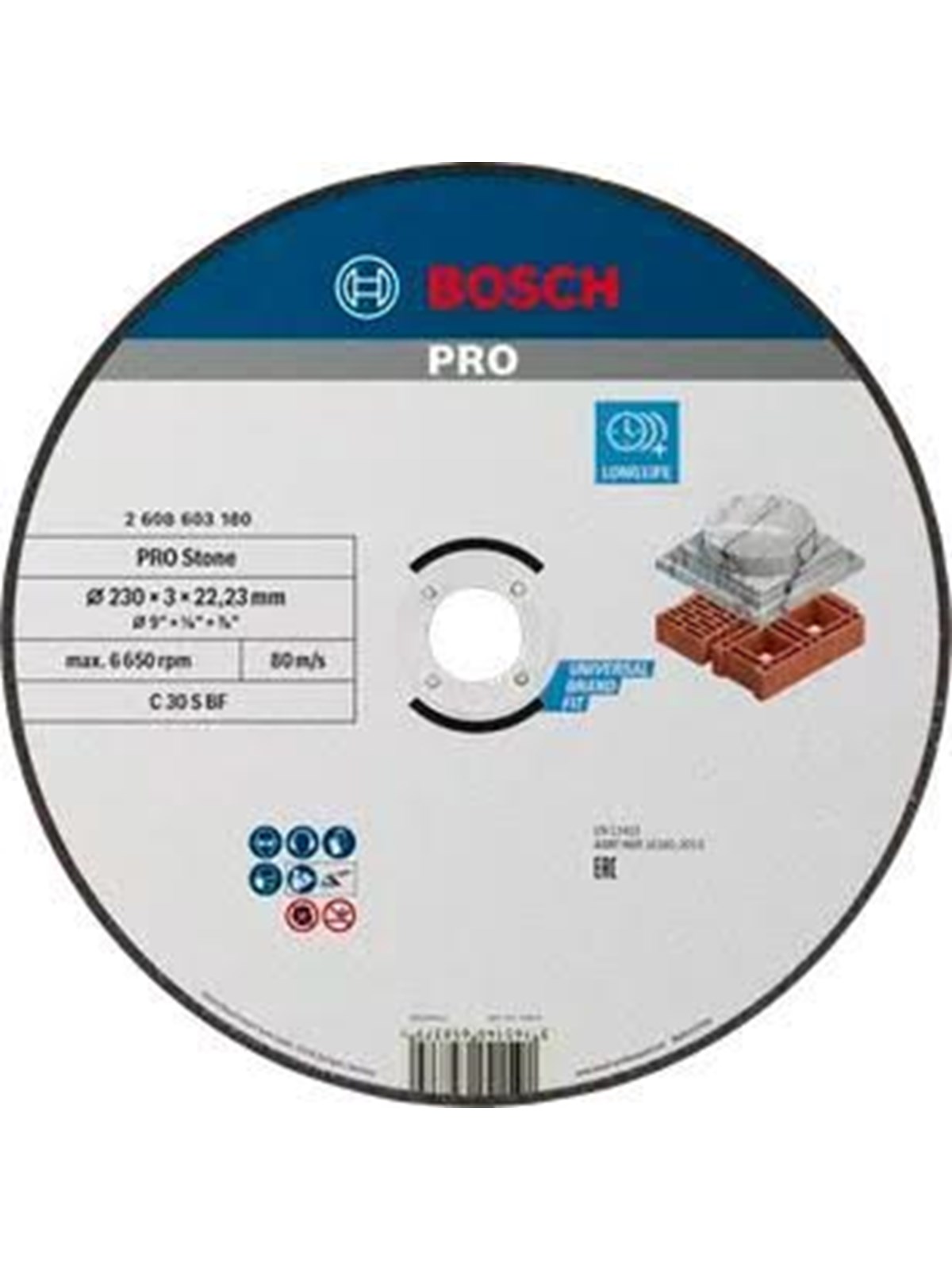 Bosch 2 608 603 180 Angle Grinder Cutting Disc 230mm