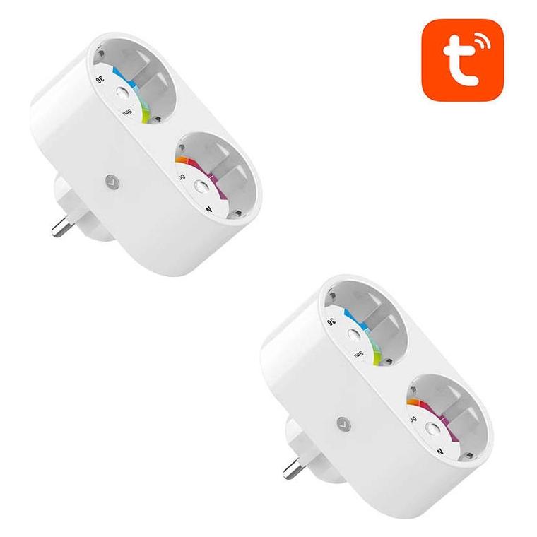 Gosund Dual smart plug WiFi SP211 (2-pack) 3500W Tuya (Typ E, Typ F) (SP211-2PACK)