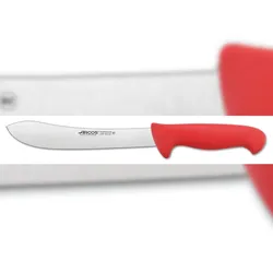 ARCOS Serie 2900 - Profi-Fleischermesser gekrümmt 20 cm Stahl NITRUM. Rot