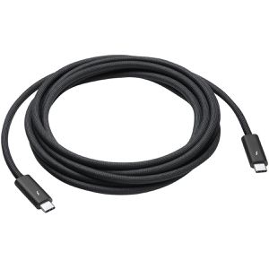 Apple Ladekabel Thunderbolt 4 Pro MW5H3ZM/A, 3m, schwarz, USB-C auf USB-C, 100W Schnellladekabel