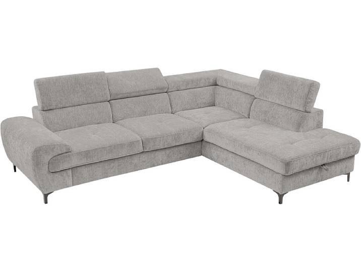 Ecksofa SIRIUS Polyester hellgrau