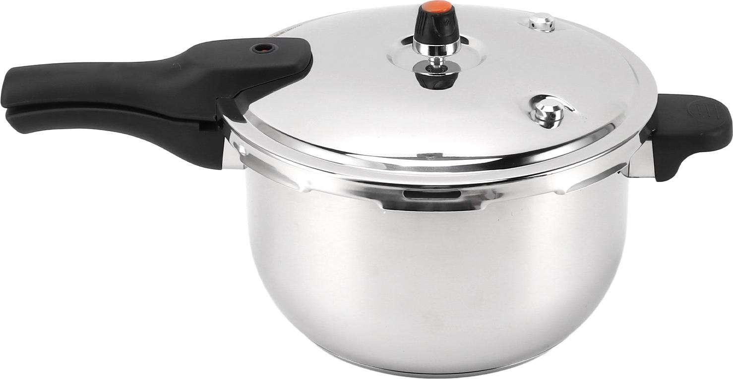 Cocosity RVS Snelkookpan met Veiligheidsventiel en Veiligheidshandvat, 5 liter, Diameter: 22 cm