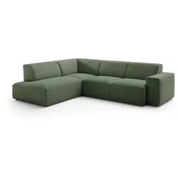 Portobello Ecksofa Halifax Cord Moos